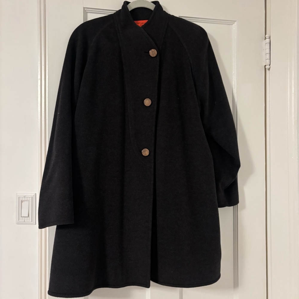 Emanuel Ungaro Grey Cape Coat